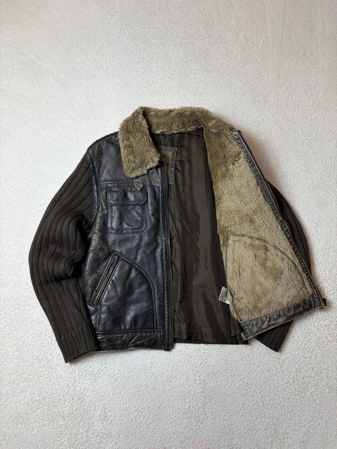 잭앤존 90's 돈피 워싱 트러커 무스탕 자켓 PN6593 상품이미지2