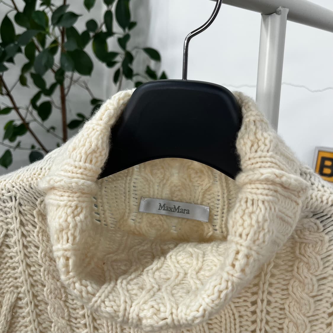 막스마라 캐시미어100% 케이블 터틀넥 S 상품이미지3