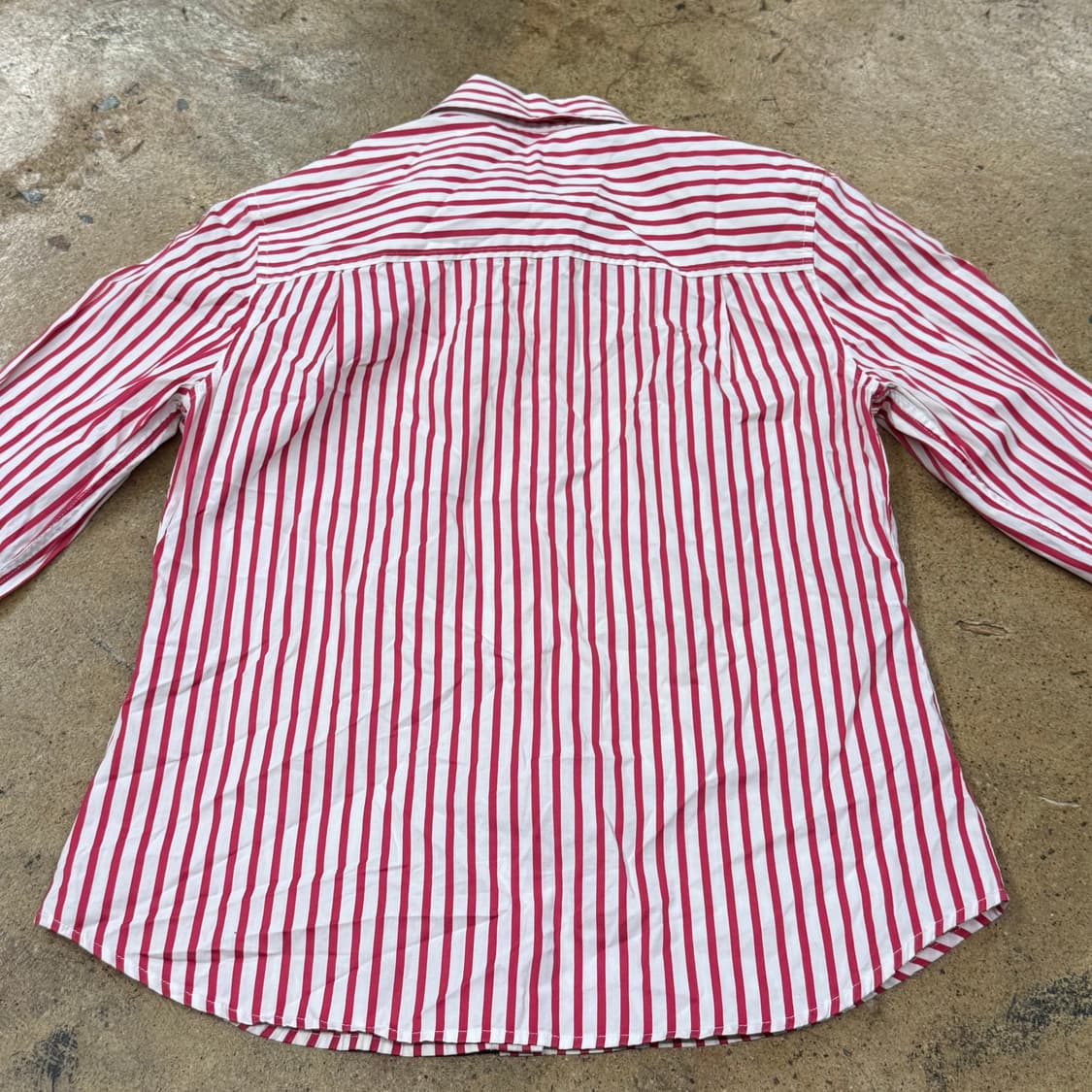 [정품/95] 라코스테 레드 스트라이프 셔츠 b15 상품이미지4