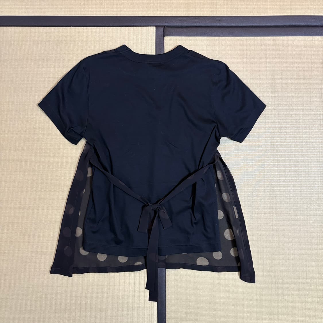 Noir Kei Ninomiya 꼼데가르송 도트 시스루 레이어드 티셔츠 상품이미지2