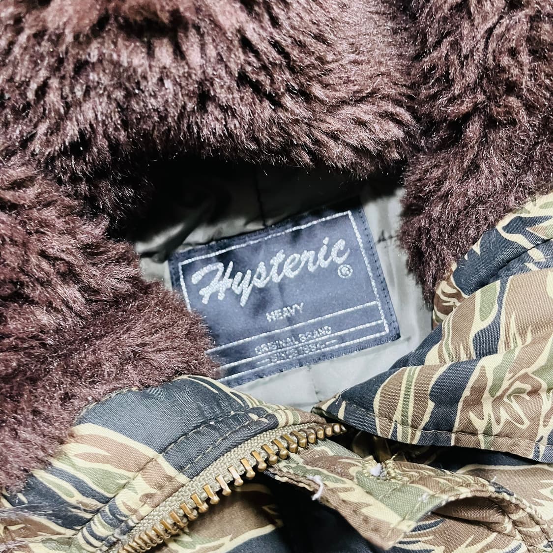 히스테릭 글래머 슬림 프리마로프트 카모 후디 야상 자켓 상품이미지8