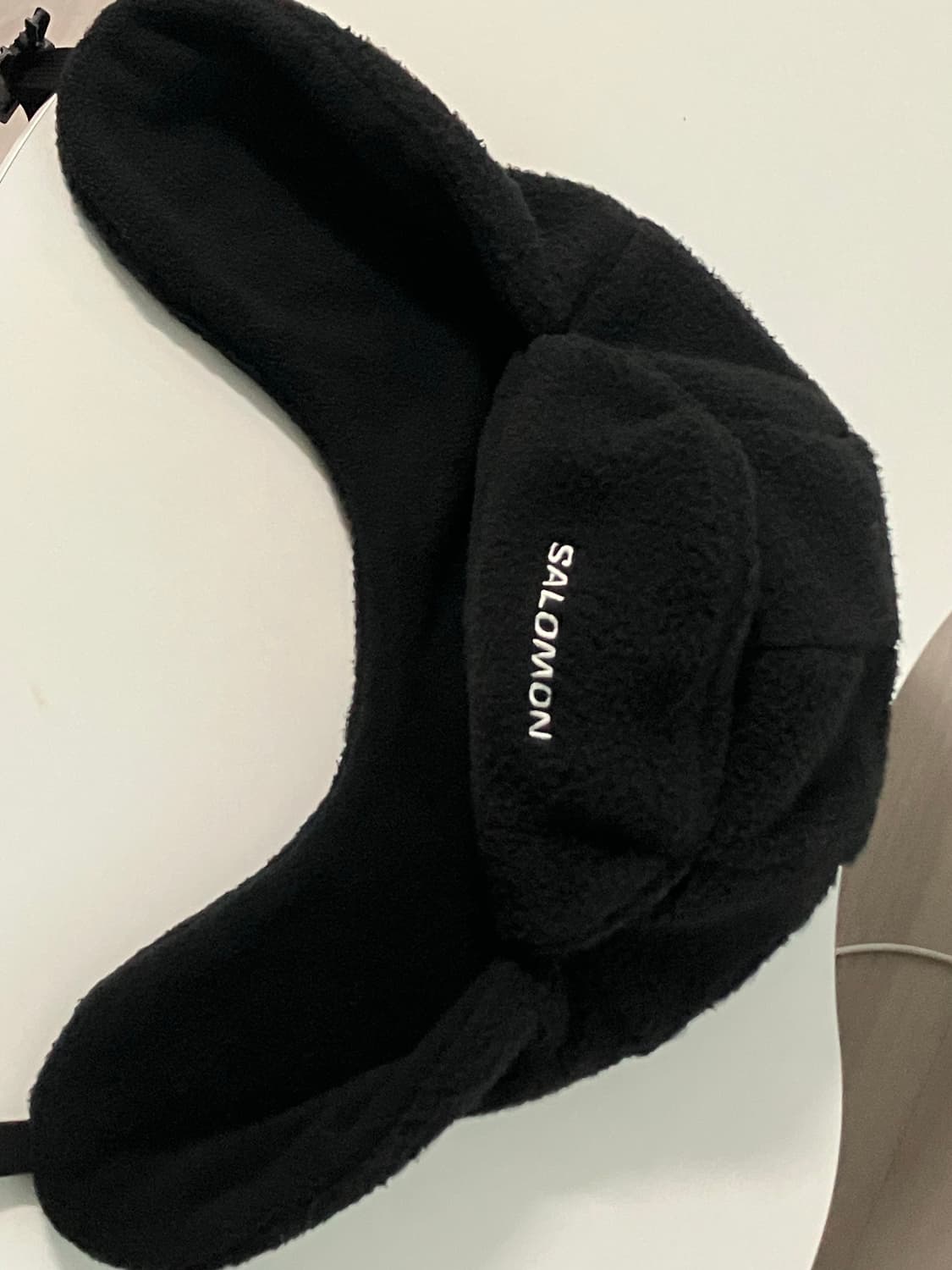 살로몬 플리스 플랩 트래퍼 햇 블랙 상품이미지2