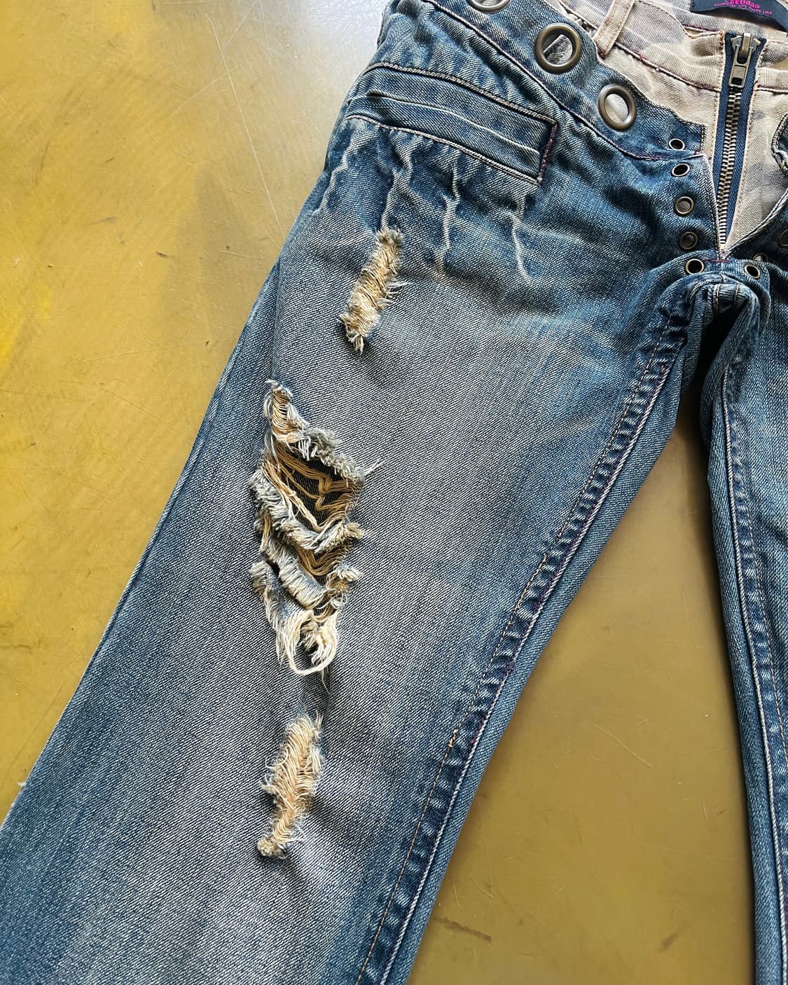 2000s Midas Camo Docking Layered Denim 상품이미지5