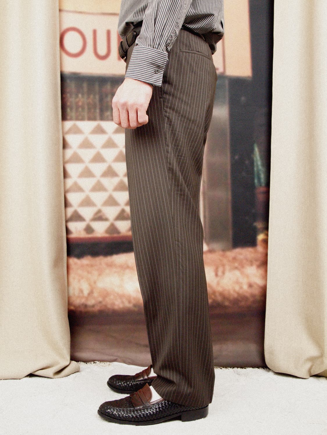 Virgin Wool Stripe Pants 상품이미지2