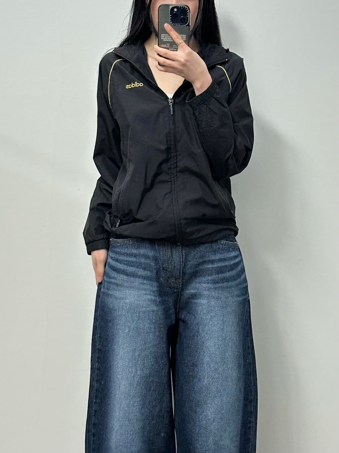 아디다스 자수로고 나그랑라인 바람막이 자켓 상품이미지1