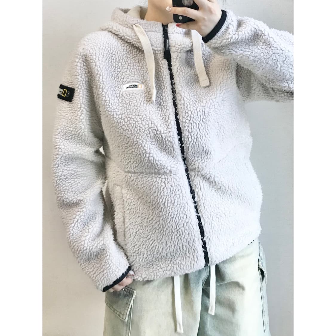 내셔널지오그래픽 뽀글이 플리스 S 상품이미지1