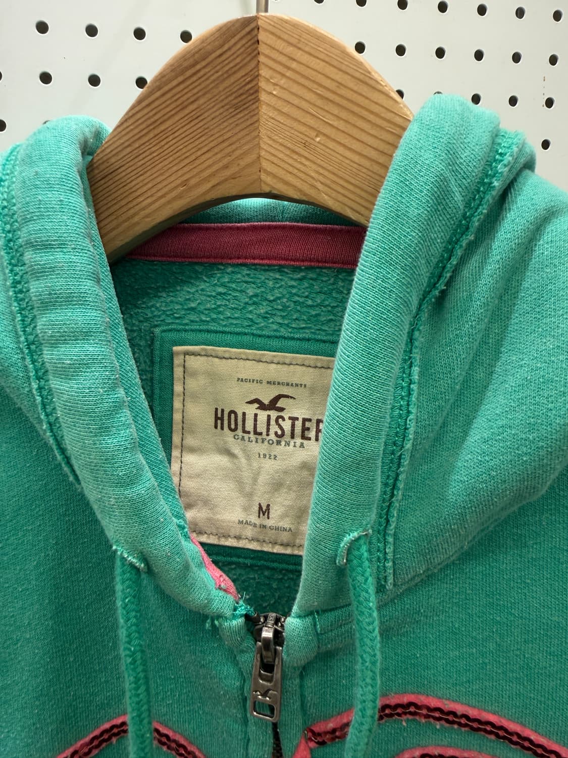 홀리스터 로고 후드집업 그린 U403 상품이미지5