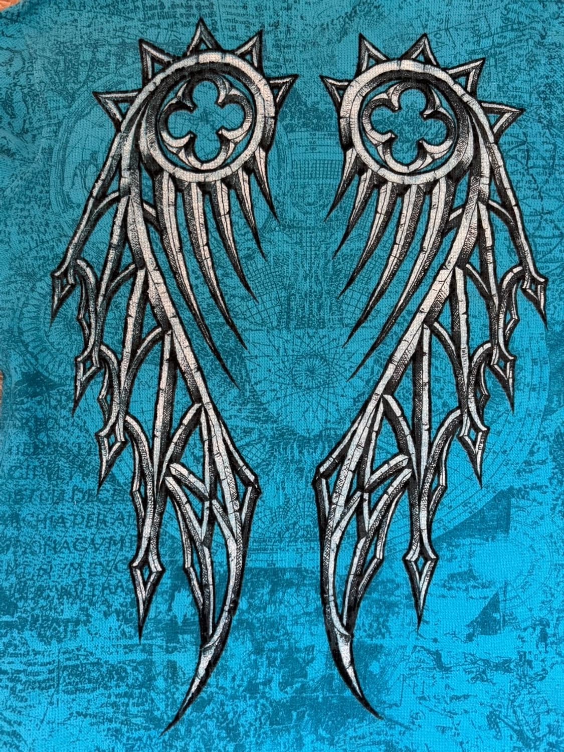 RAW STATE AFFLICTION 스타일 긴팔 티셔츠 L 상품이미지9