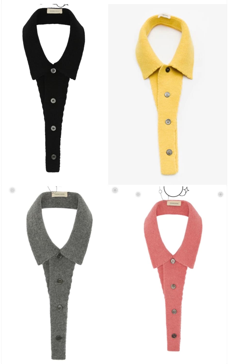 스테판쿡 니트 칼라 보타이 상품이미지2