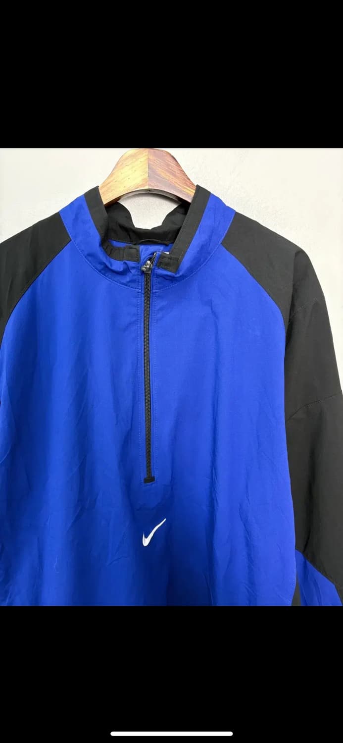 나이키 스우시 올드스쿨 블루블랙 아노락 반집업 자켓 H2318 상품이미지3