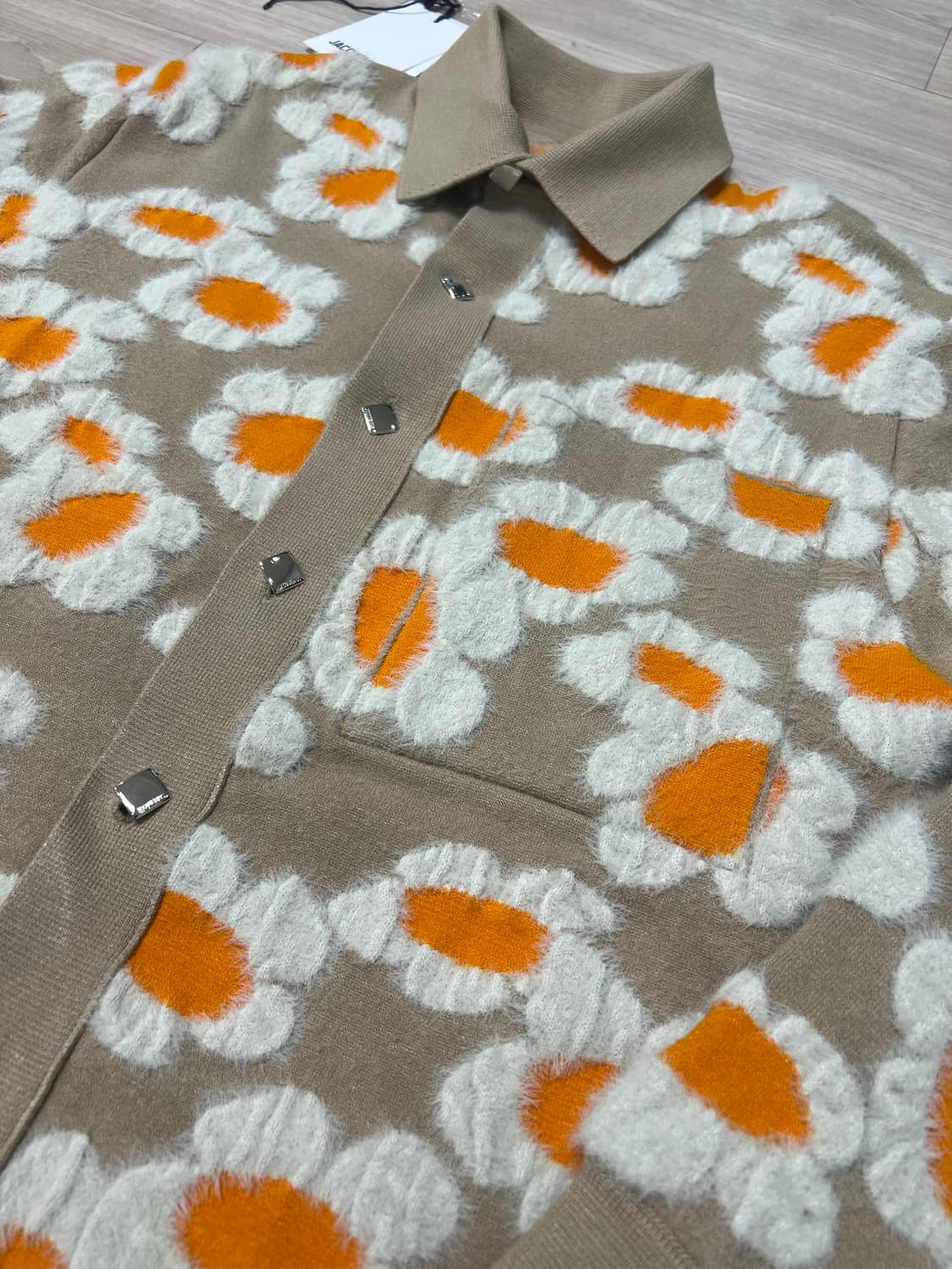 자크뮈스 / 플라워 자카드 니트 가디건 / XS 상품이미지3