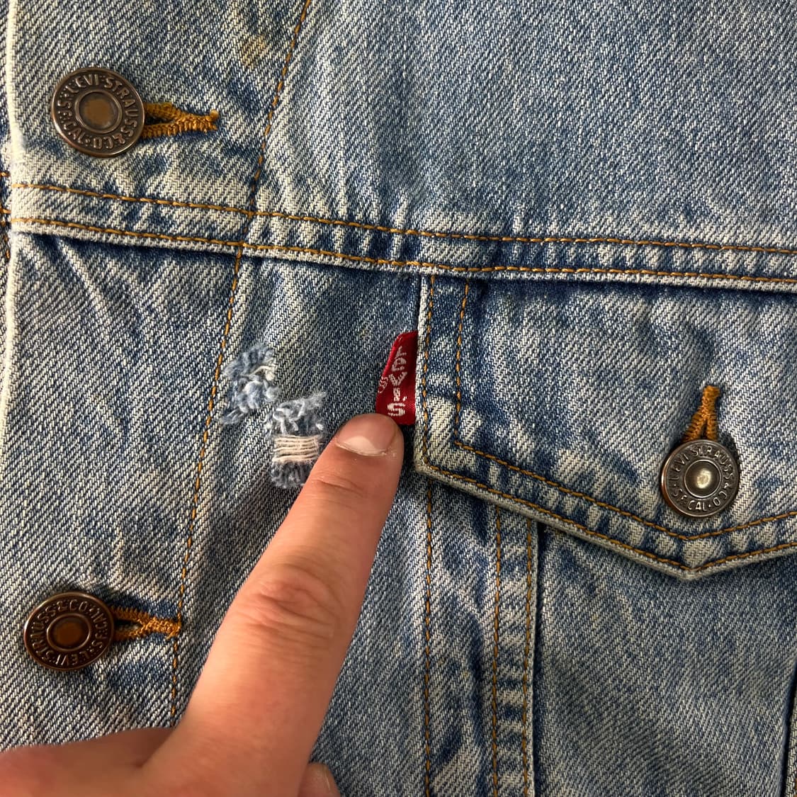 95 리바이스 레드탭 데님 트러커 자켓 상품이미지4