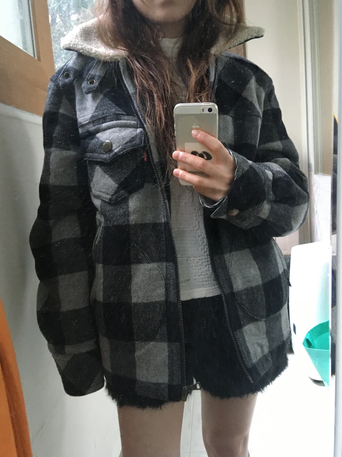 Levi’s 체크 양털 자켓 (unisex) 상품이미지2