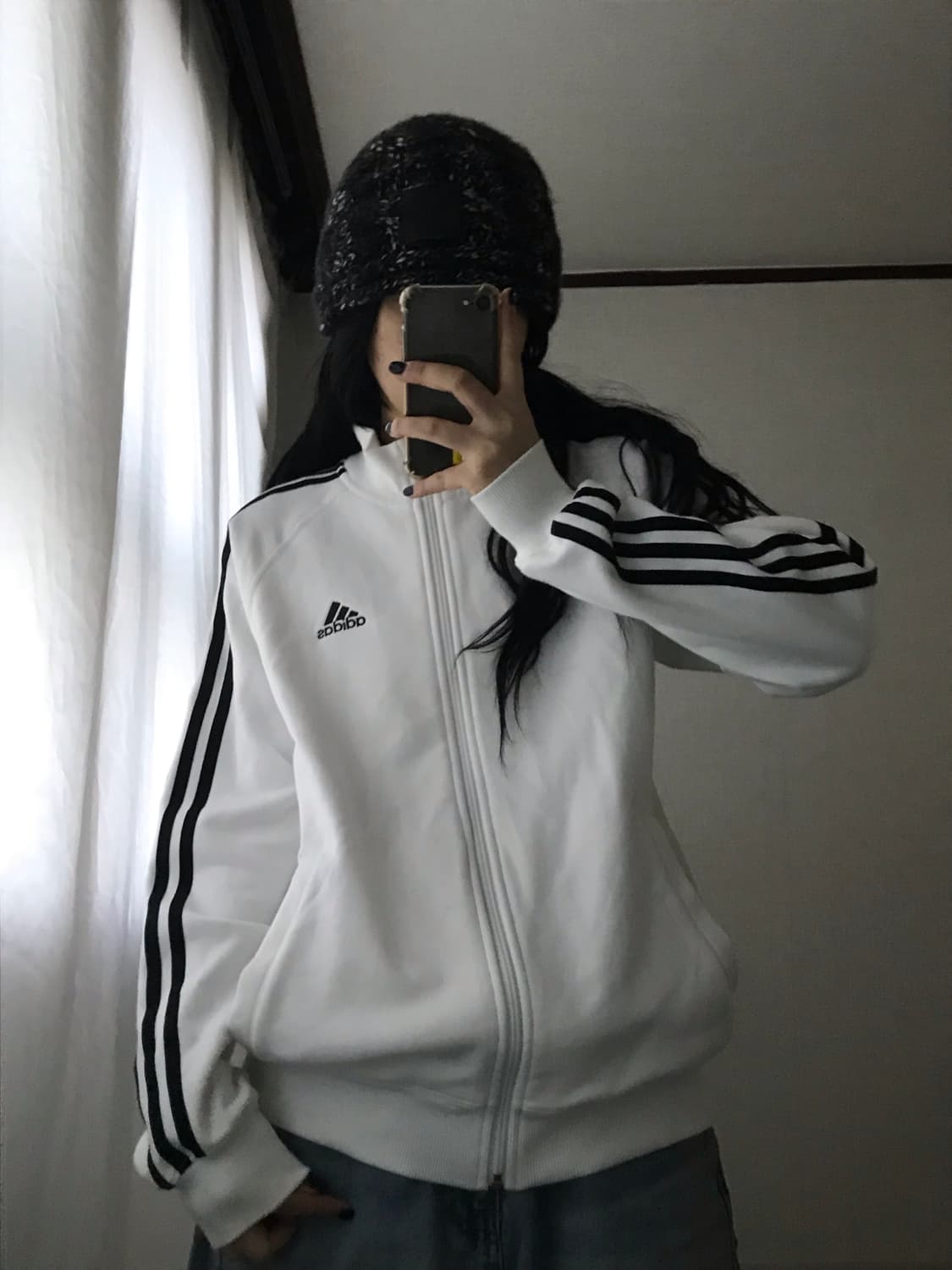 아디다스 흰검 면집업 상품이미지4