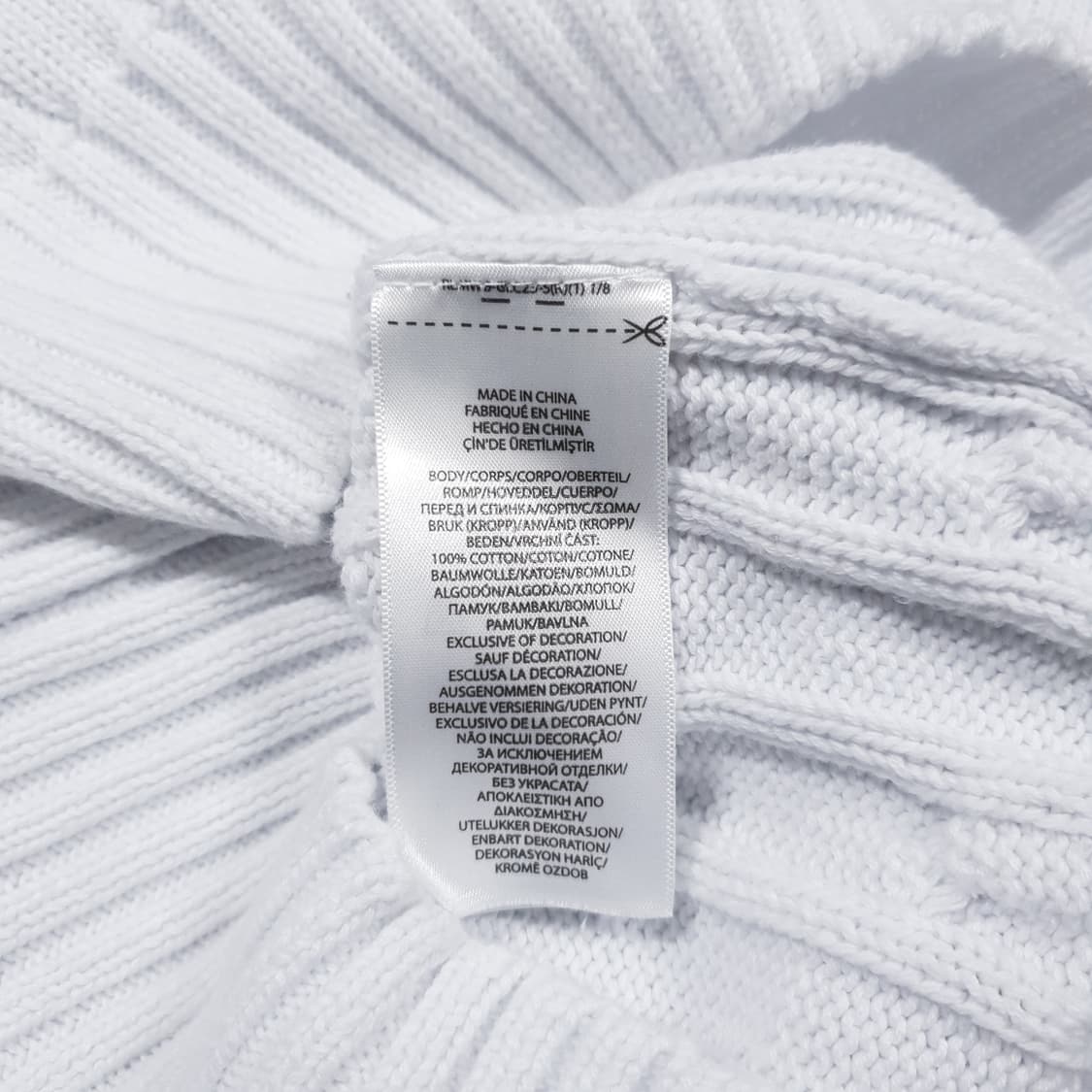 여성 S 폴로 랄프로렌 신형 포니 케이블 반팔 꽈배기 니트 스웨터 화이트 상품이미지6