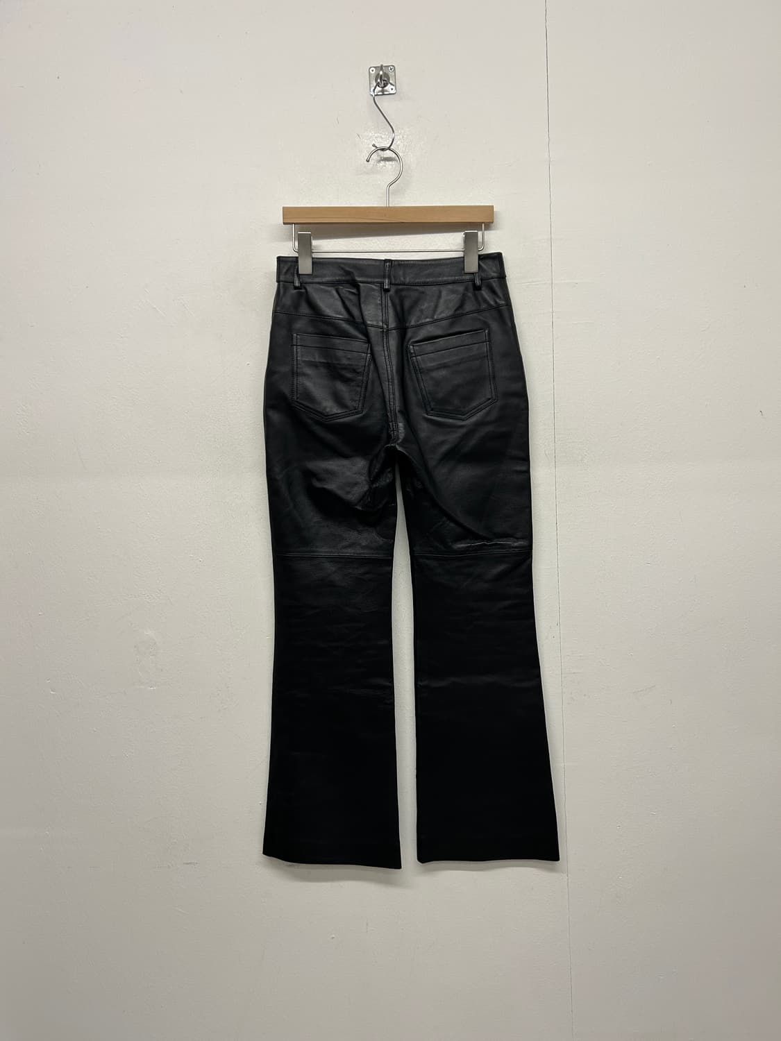 OTTO Collection  블랙 레더 부츠컷 팬츠 상품이미지4