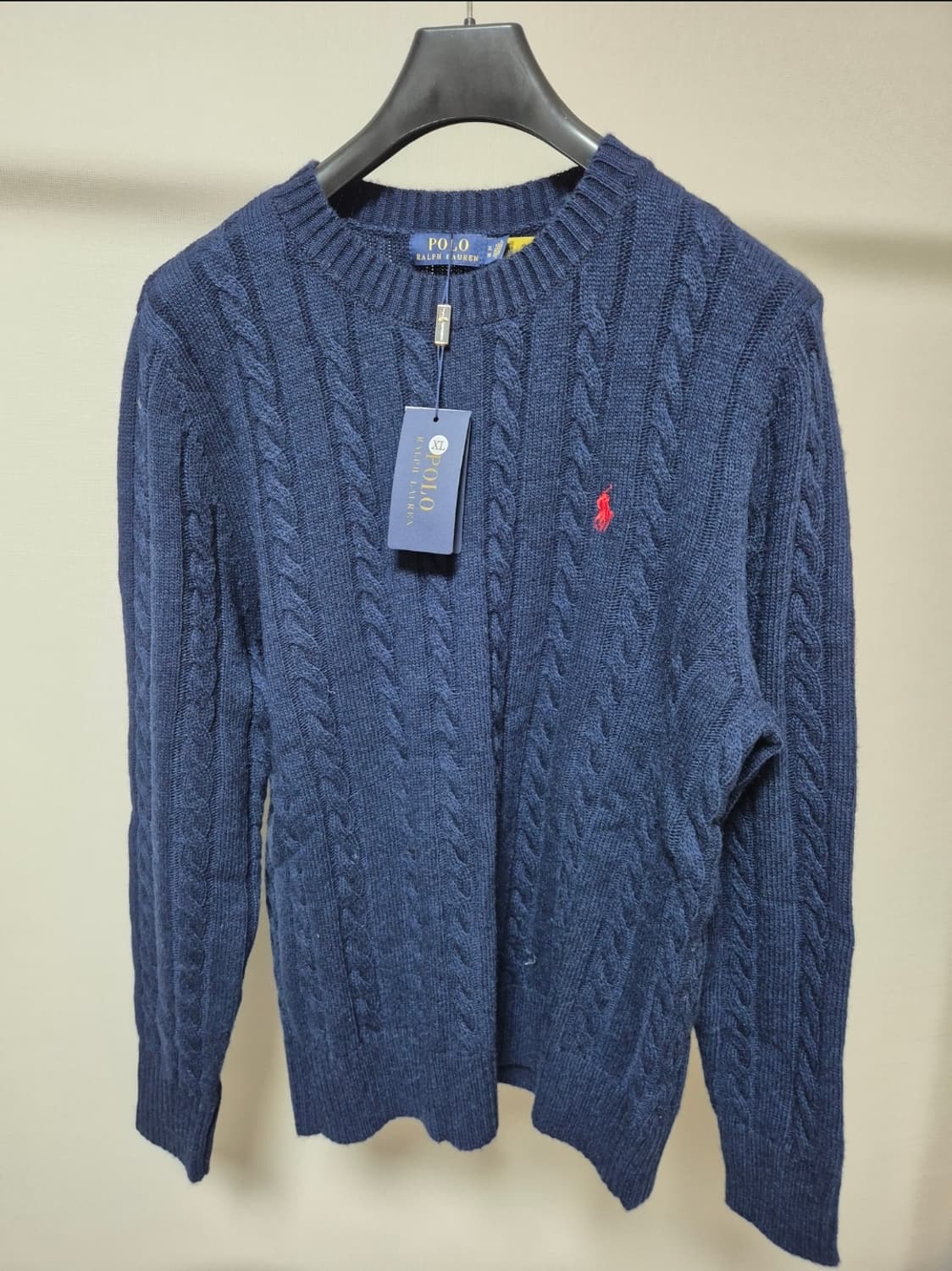 폴로 꽈배기 니트 검정,곤색,회색 (새상품) 상품이미지7