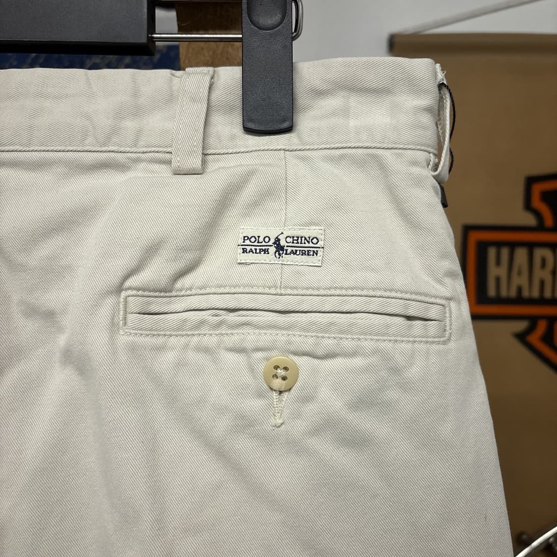 90s 폴로 랄프로렌 클래식 더블 플리츠 치노팬츠 스모키화이트 N763 상품이미지7