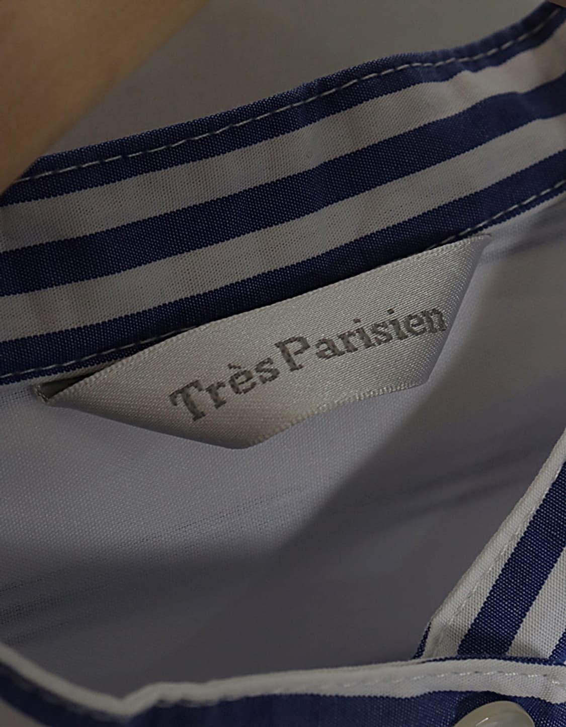  Tres Parisien Stripe Gather Shirts 상품이미지7