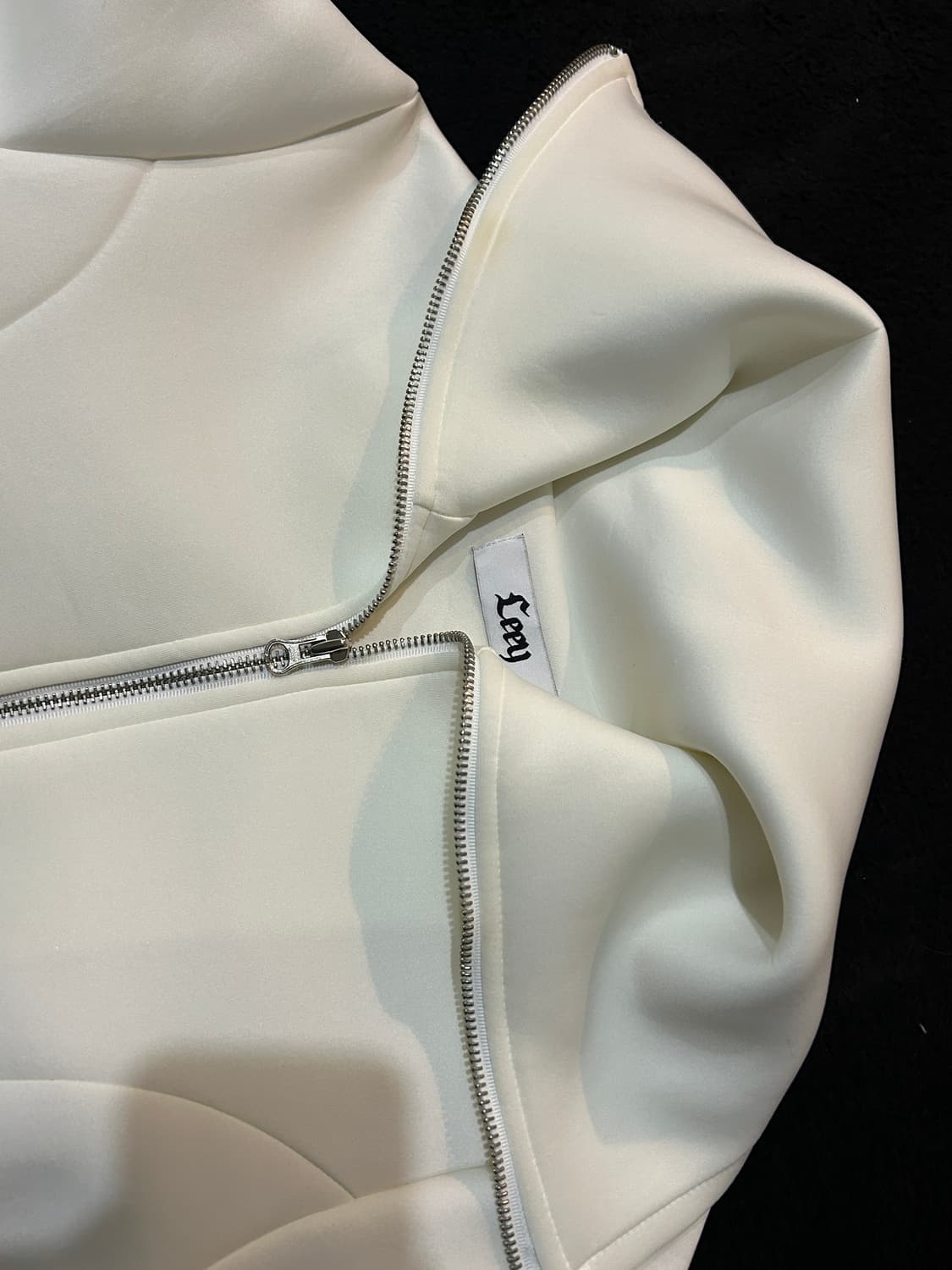 Leey 화이트 크롭 자켓 상품이미지6