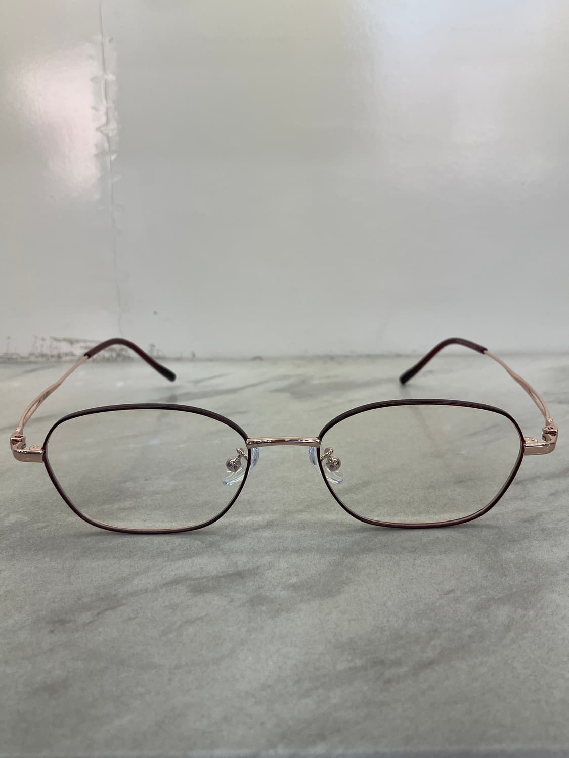 하츠 Hatz 레드 로즈골드 메탈테 안경 상품이미지5