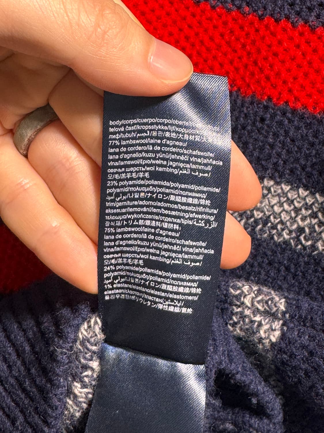 Tommy Hilfiger 타미힐피거 울혼방 니트 XL C503 상품이미지10