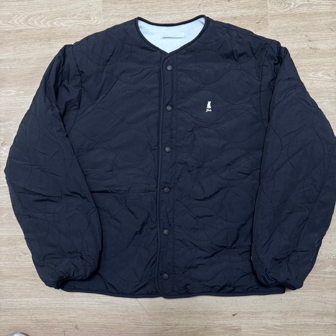 예일 리버시블 퀼팅 후리스 자켓 상품이미지1