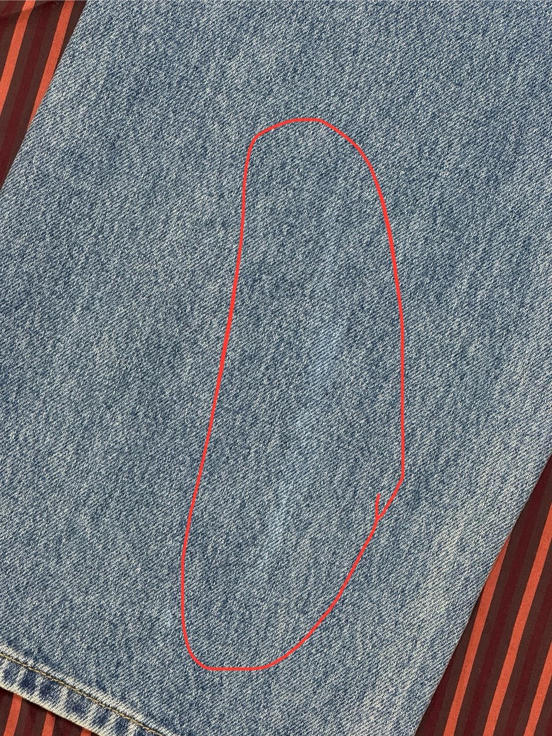 108파운드 Raw Edge Wide Jean _Blue 상품이미지7