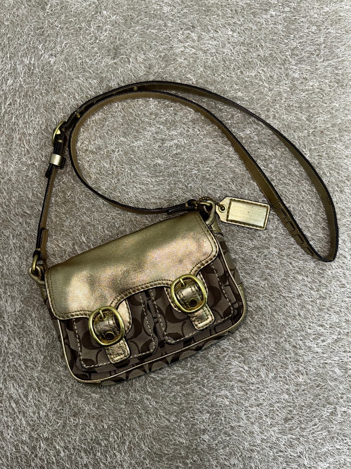 코치 골드 00‘s 미니 숄더백  상품이미지1