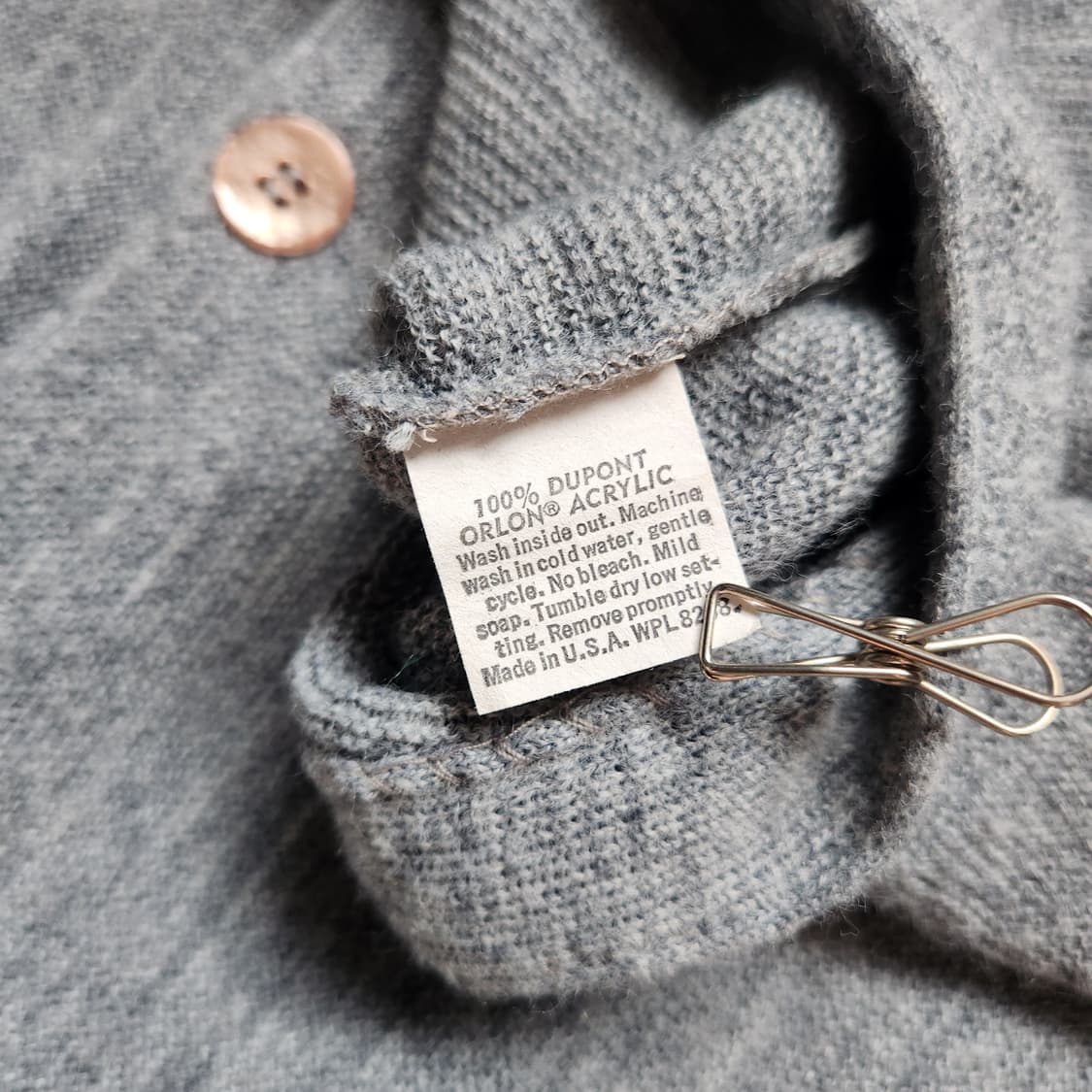 80s Jefflinks 오올론 아크릴 가디건 상품이미지6