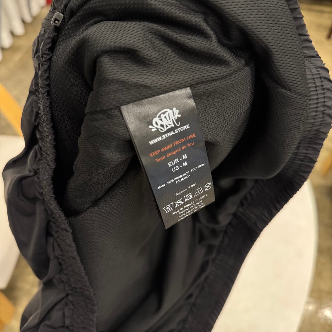 Synaworld 시나월드 트랙자켓 바람막이 올블랙 상품이미지6