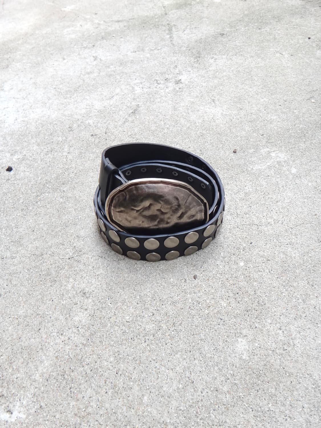 Big stone belt / black 상품이미지2