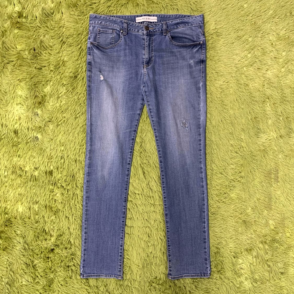 [39] 게스 데미지 리페어 테이퍼드핏 데님팬츠 상품이미지3