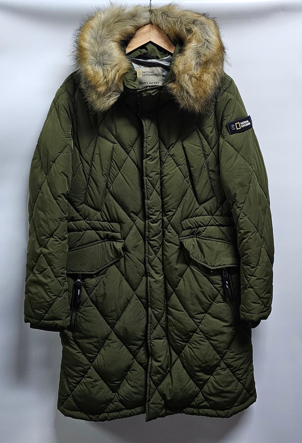 내셔널지오그래픽 여성 퀼팅 롱패딩 S 상품이미지1