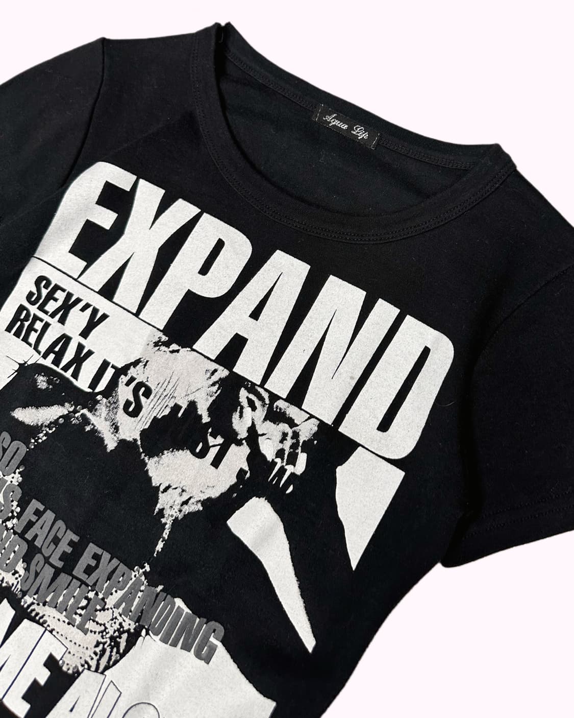 grunge girl slim crop t-shirt 상품이미지3