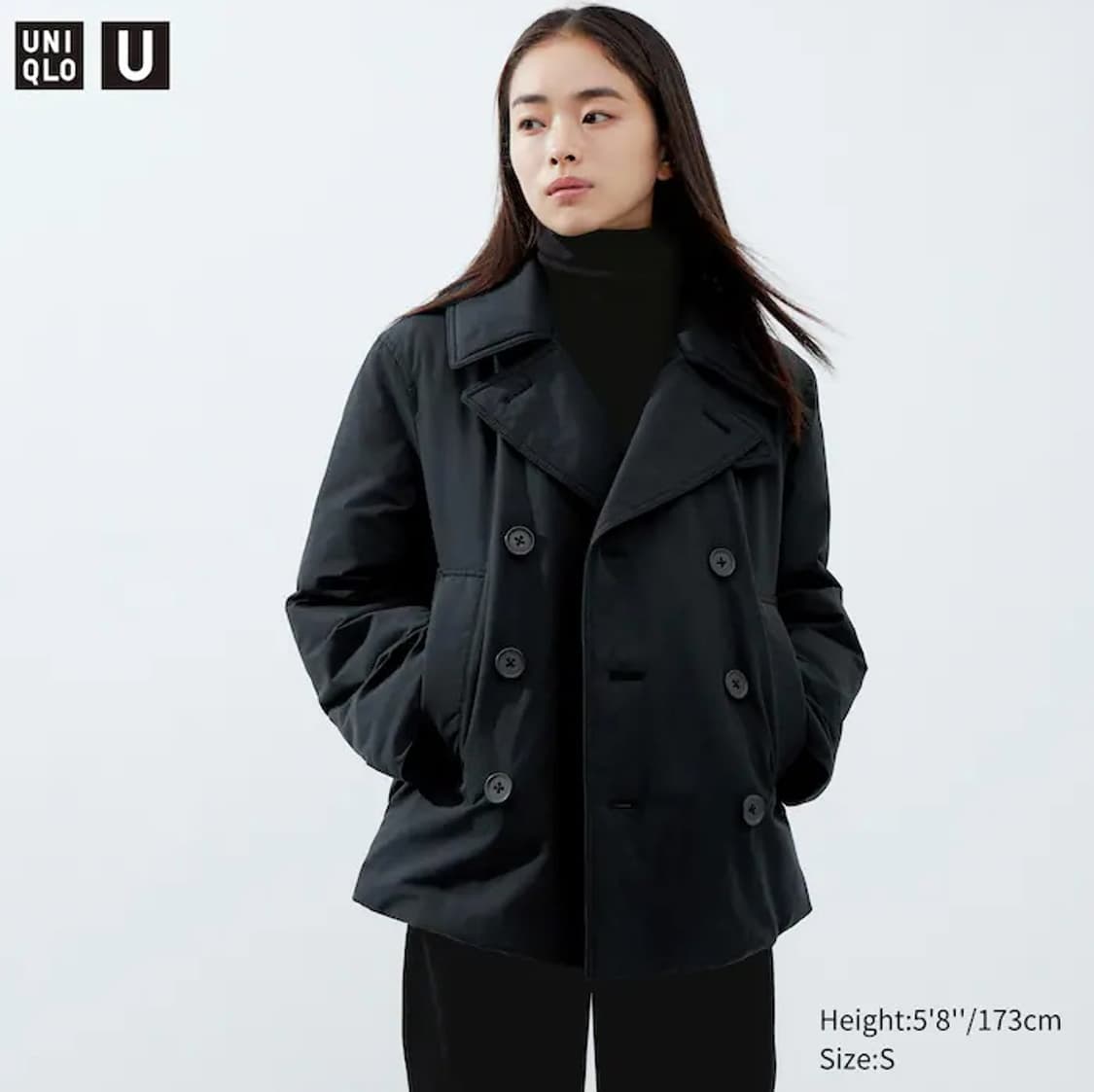 유니클로 U 여성 패디드 피코트 M 상품이미지1