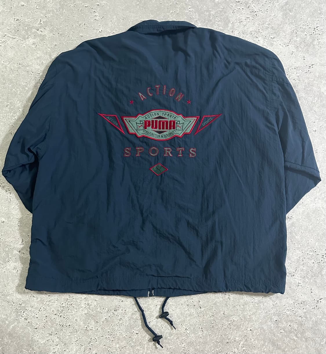 90s Puma 액션 스포츠 자수 나일론 자켓 상품이미지3