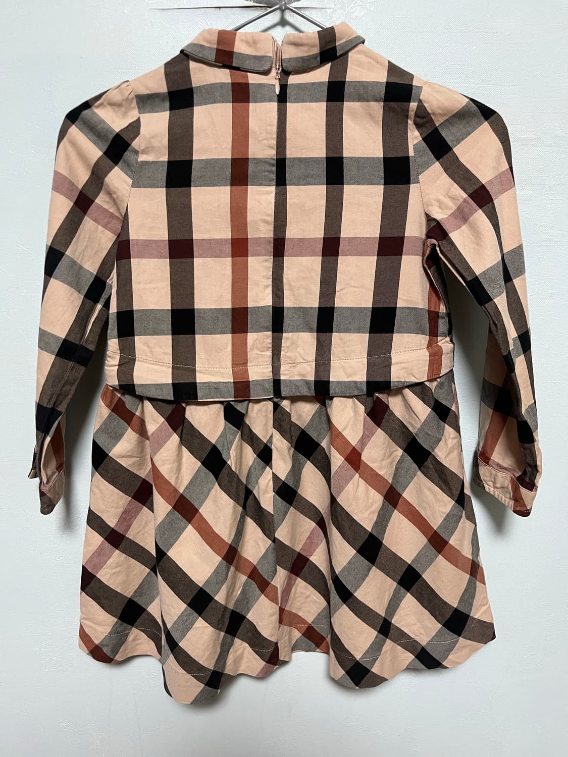 닥스 키즈 체크무늬 긴팔 원피스 상품이미지4