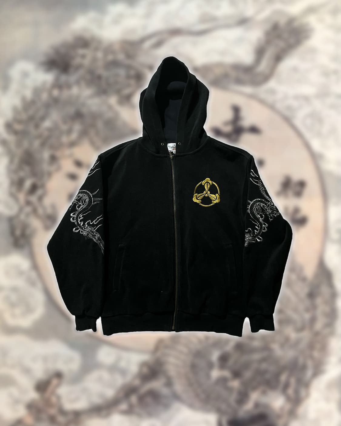 카라쿠리타마시 후드집업 상품이미지1