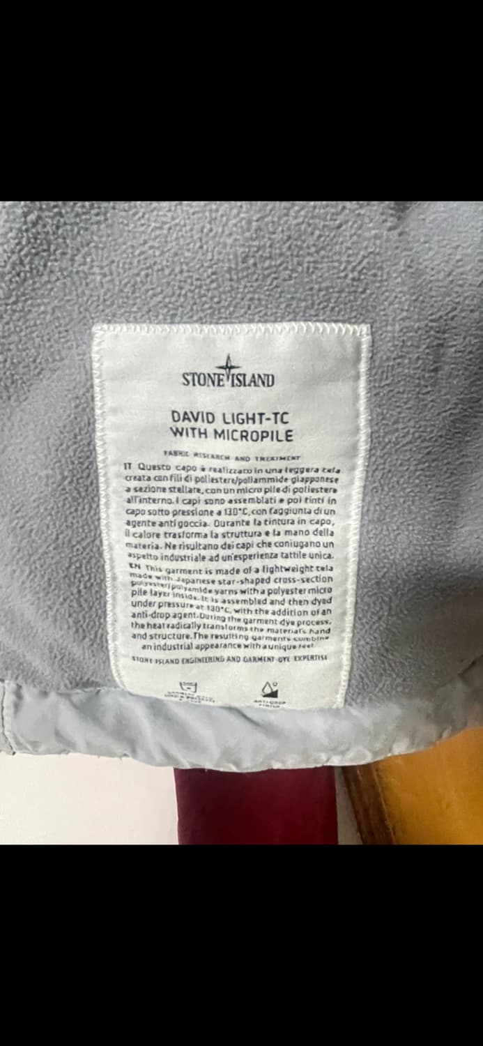 스톤아일랜드 DAVID LIGHT-TC WITH MICROPILE 105 상품이미지3