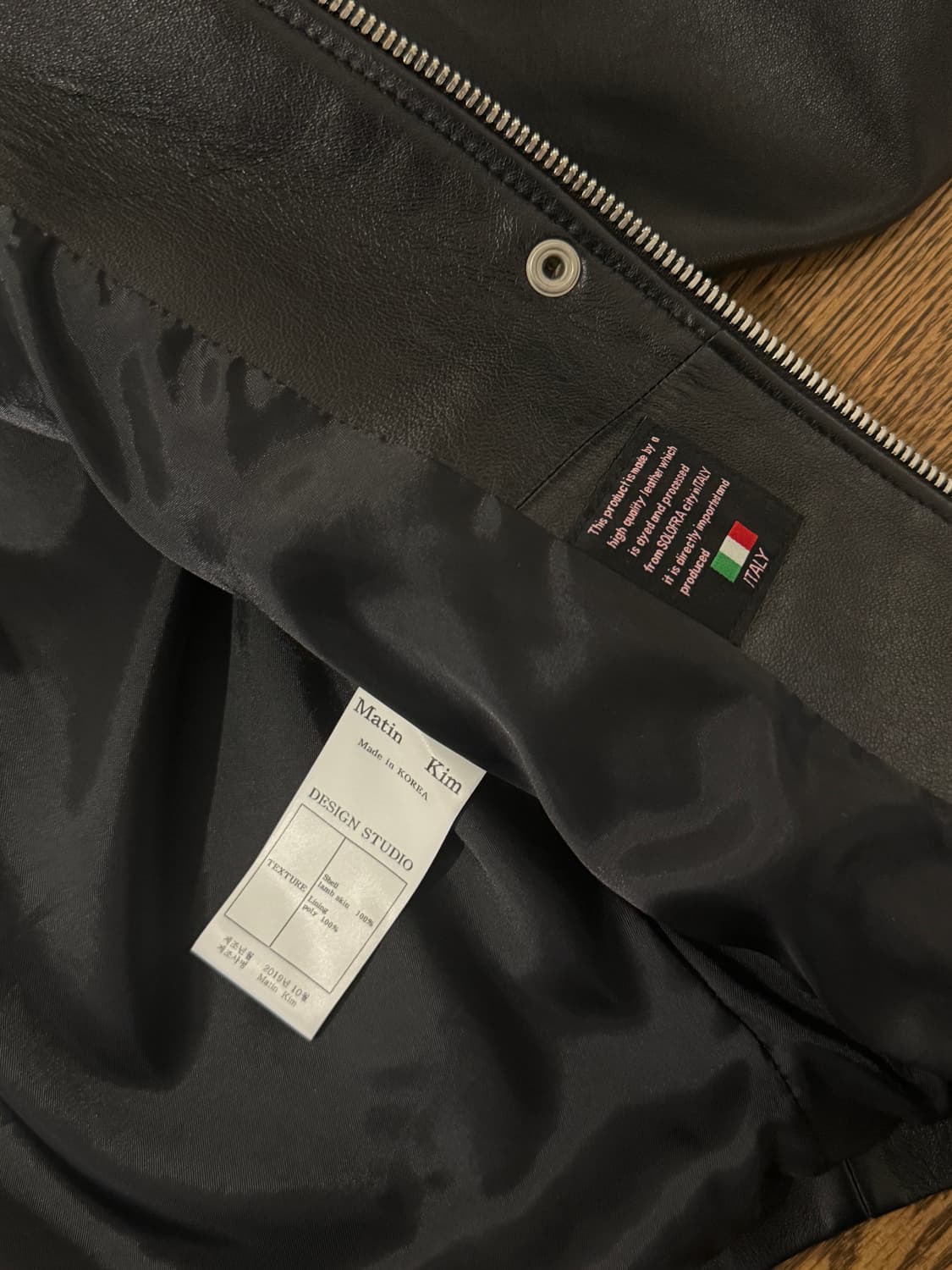 마뗑킴 양가죽 블랙 자켓 상품이미지8