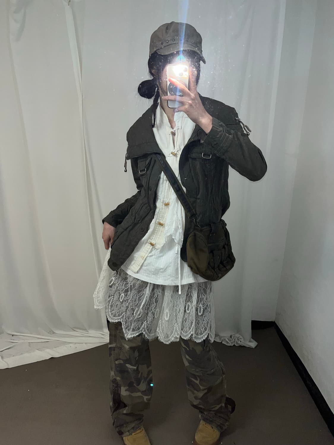 재패니즈 걸 너드 레이어드 셋업 상품이미지2