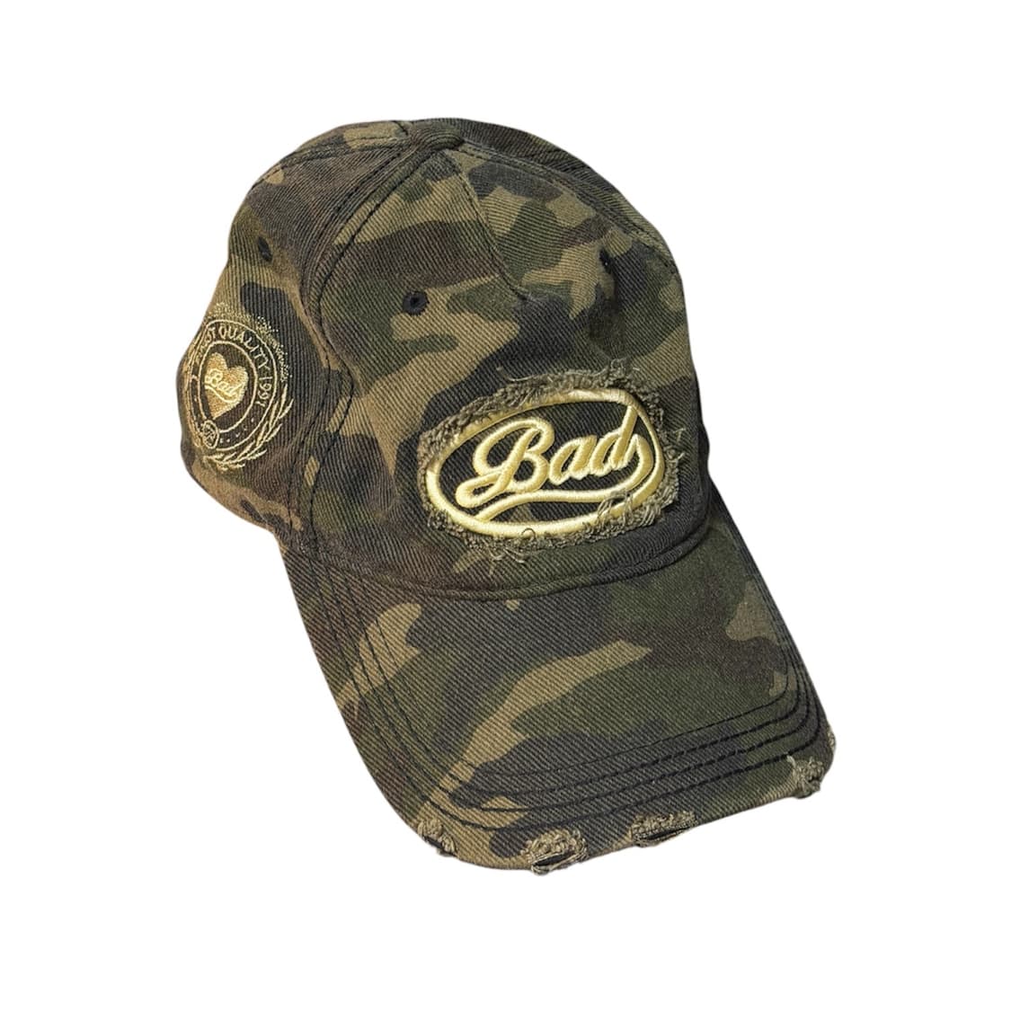 배드블러드 카모 오발로고 볼캡 상품이미지1