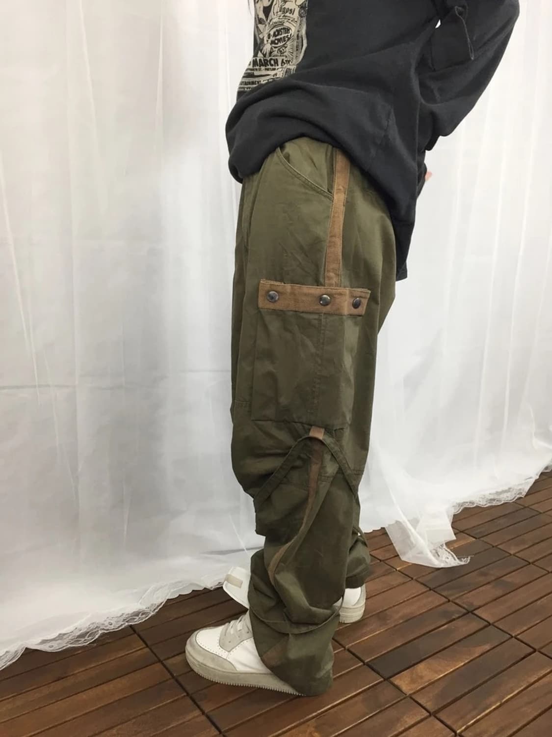 00s TETE HOMME Strap Cargo Pants 상품이미지2
