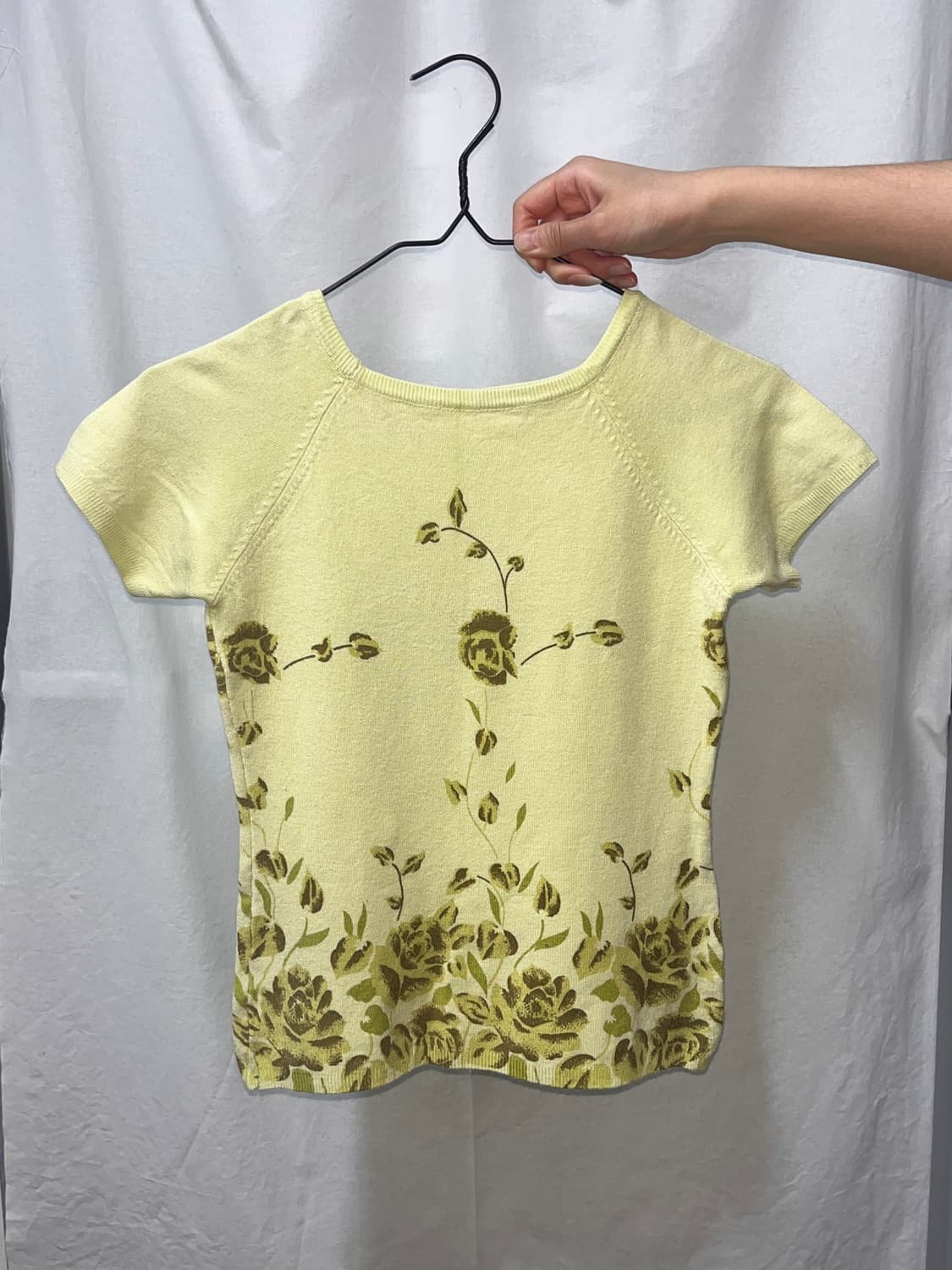 Lemon flower knit top 상품이미지1