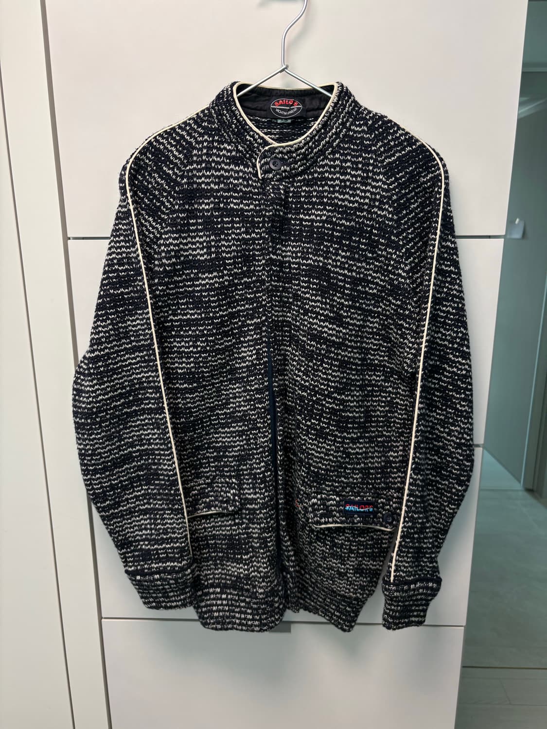 아메리칸 빈티지 세일러 니트자켓 100사이즈 상품이미지1