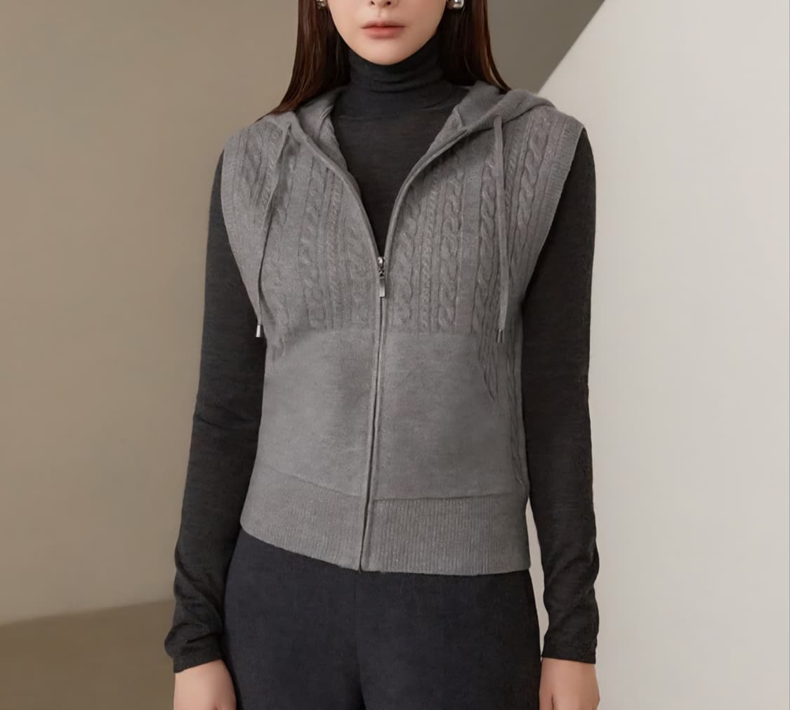 [55]조르쥬레쉬 브클 후드 집업 베스트 상품이미지1