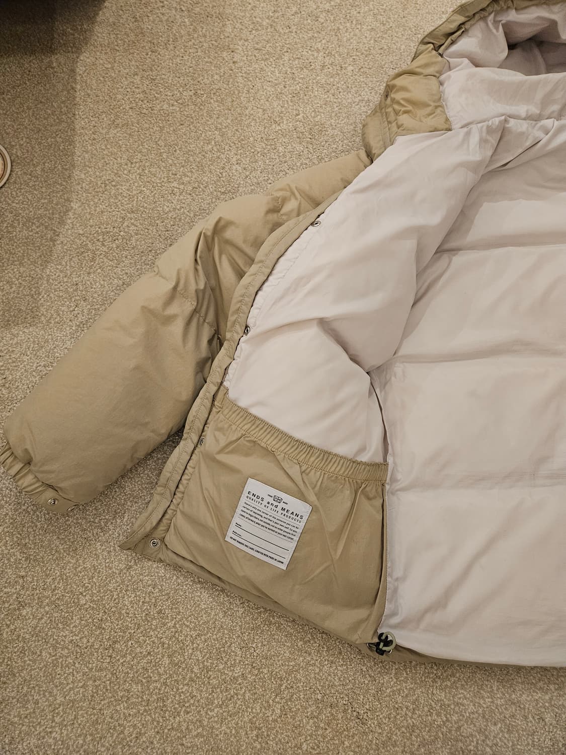 앤즈앤드민즈 ENDS and MEANS 다운자켓 L사이즈 상품이미지5