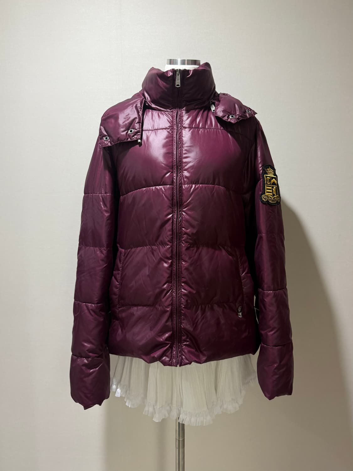 티니위니 자색고구마 패딩 자주색 패딩 숏패딩 상품이미지1