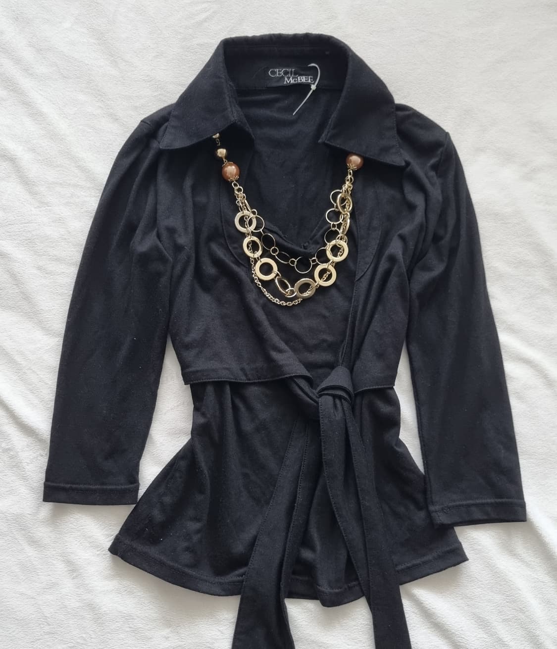 빈티지 세실맥비 갸루 블랙 탑 상품이미지1